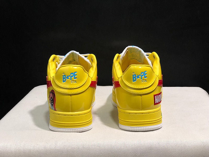Red, Blue & Yellow Colorblock Low-Top Sneakers