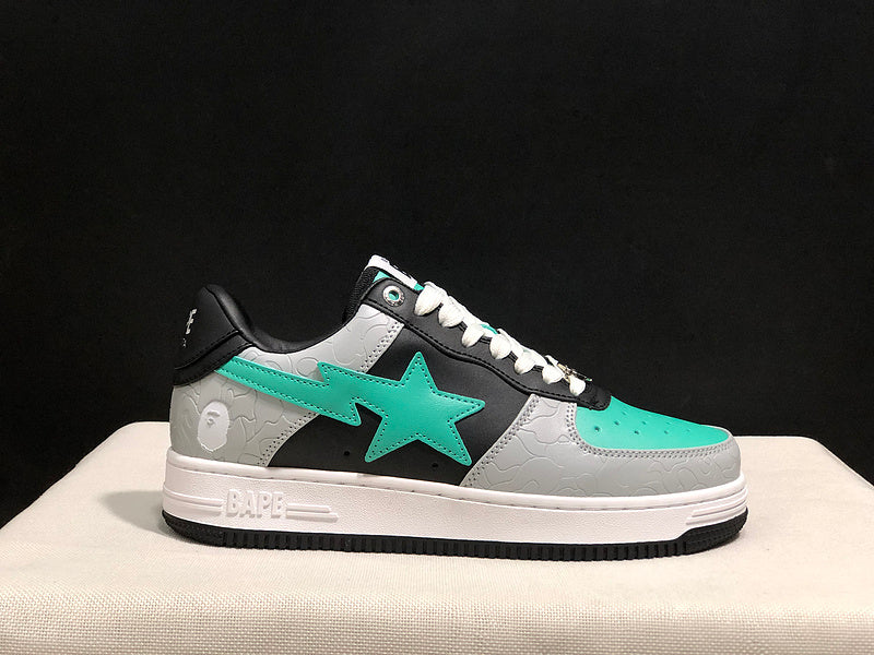 BAPE STA Low Sneakers – Mint/Black/Grey