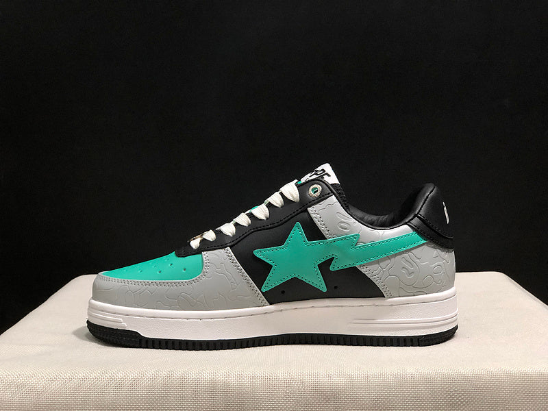 BAPE STA Low Sneakers – Mint/Black/Grey